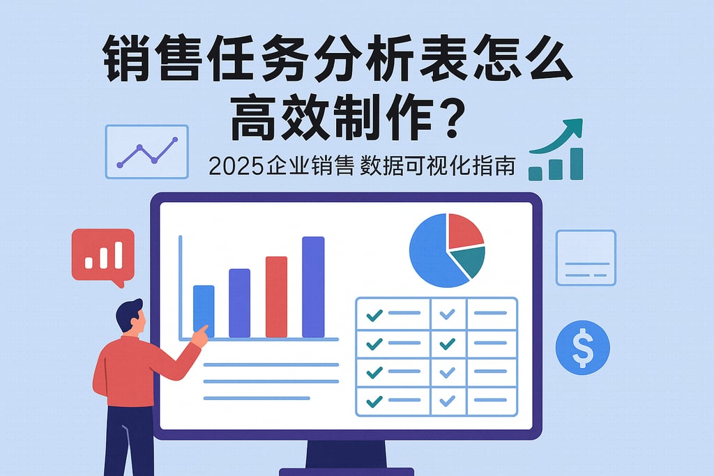 销售任务分析表怎么高效制作？2025企业销售数据可视化指南