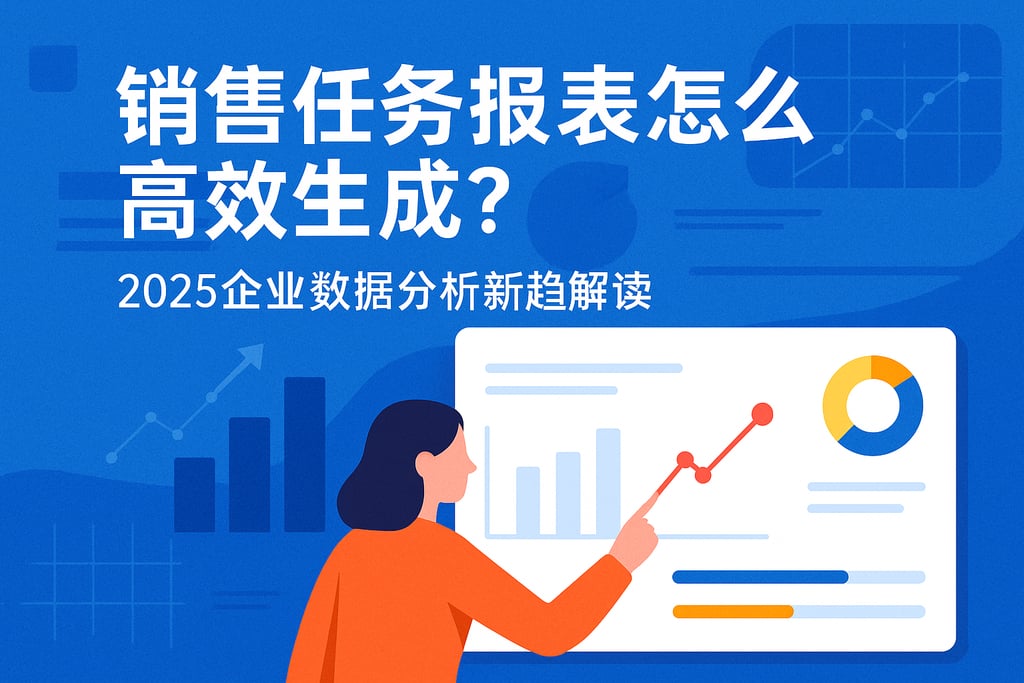 销售任务报表怎么高效生成？2025企业数据分析新趋势解读