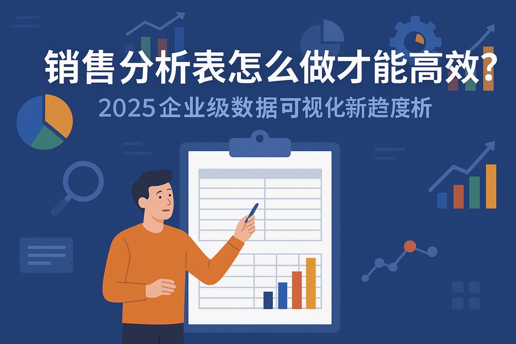 销售分析表怎么做才能高效？2025企业级数据可视化新趋势解析