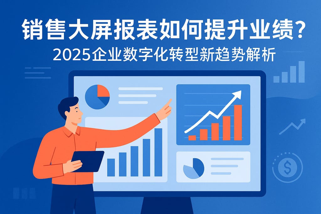 销售大屏报表如何提升业绩？2025企业数字化转型新趋势解析
