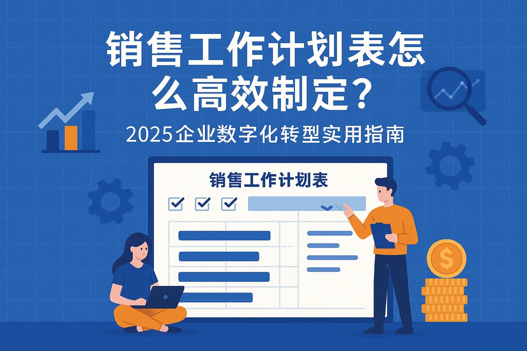 销售工作计划表怎么高效制定？2025企业数字化转型实用指南