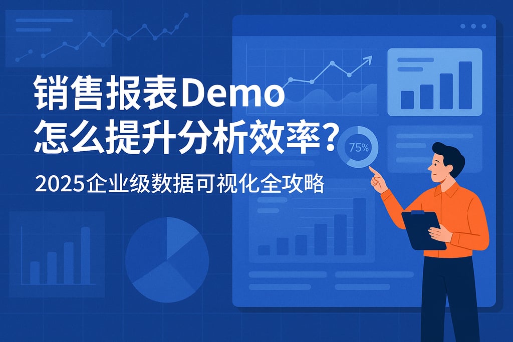 销售报表demo怎么提升分析效率？2025企业级数据可视化全攻略