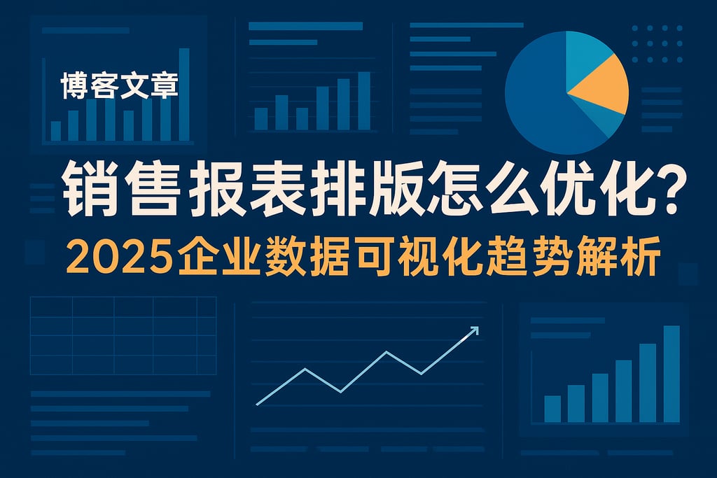 销售报表排版怎么优化？2025企业数据可视化趋势解析