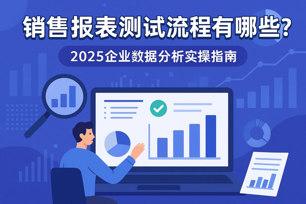 销售报表测试流程有哪些？2025企业数据分析实操指南