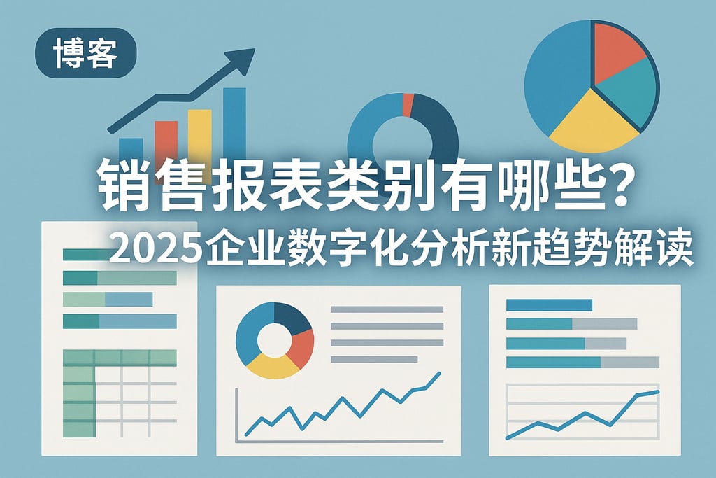 销售报表类别有哪些？2025企业数字化分析新趋势解读