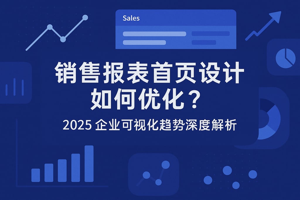销售报表首页设计如何优化？2025企业可视化趋势深度解析