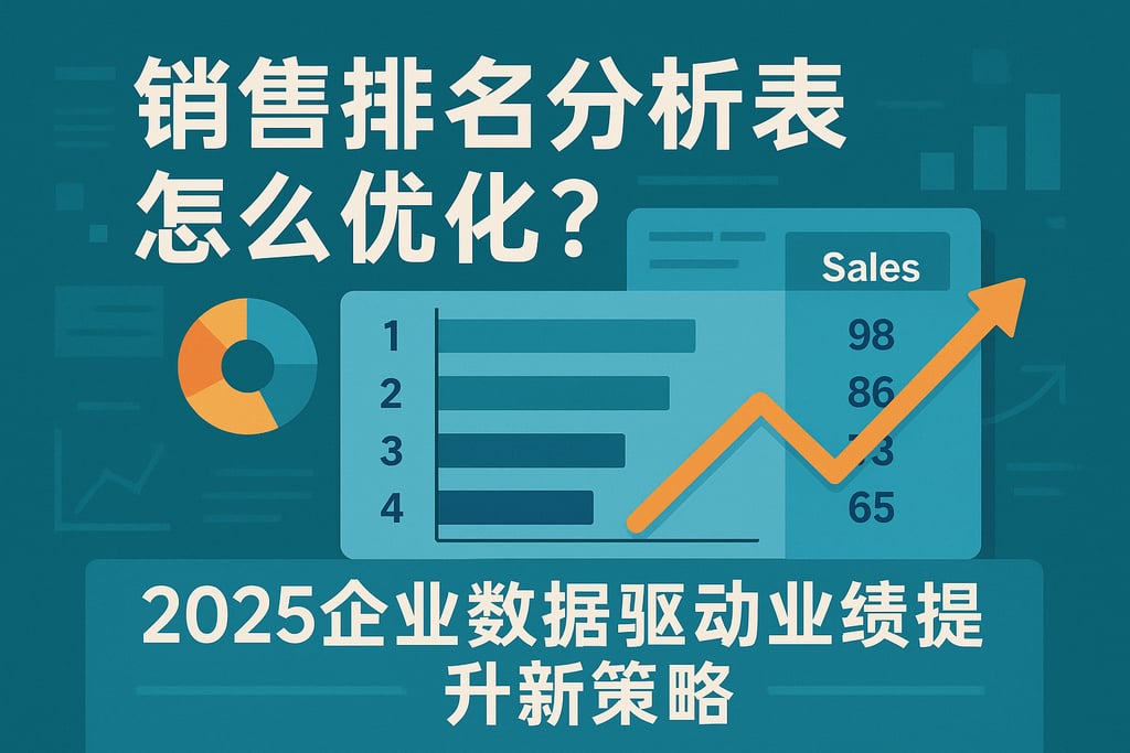 销售排名分析表怎么优化？2025企业数据驱动业绩提升新策略