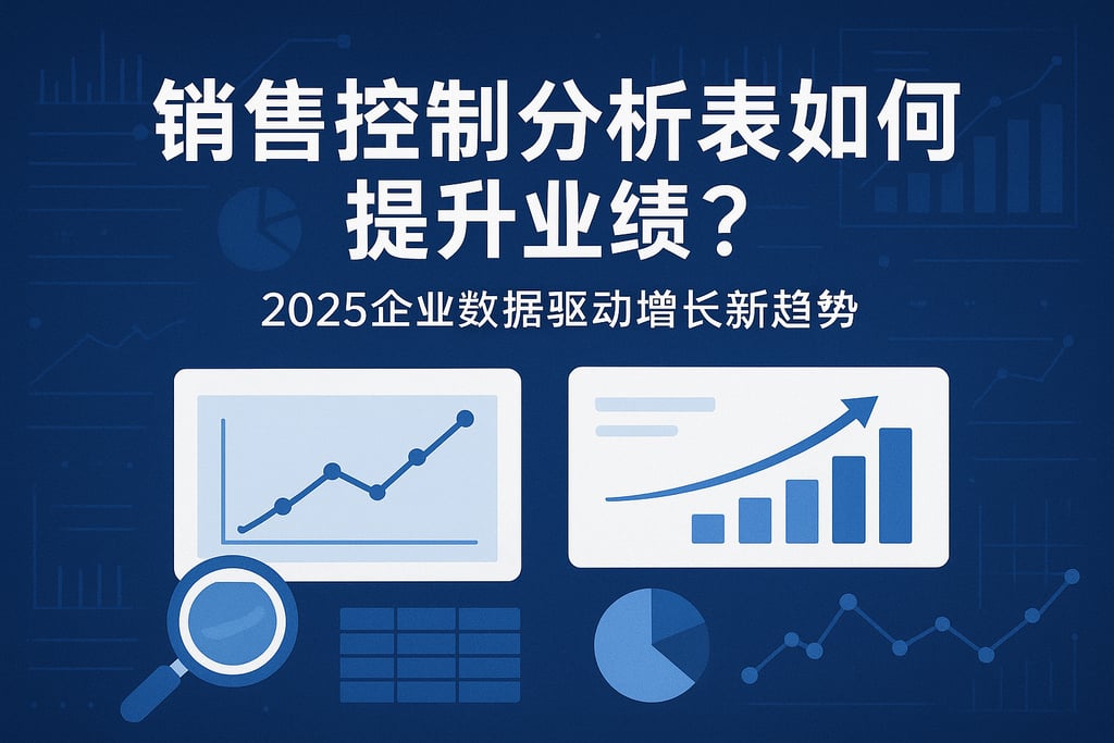 销售控制分析表如何提升业绩？2025企业数据驱动增长新趋势