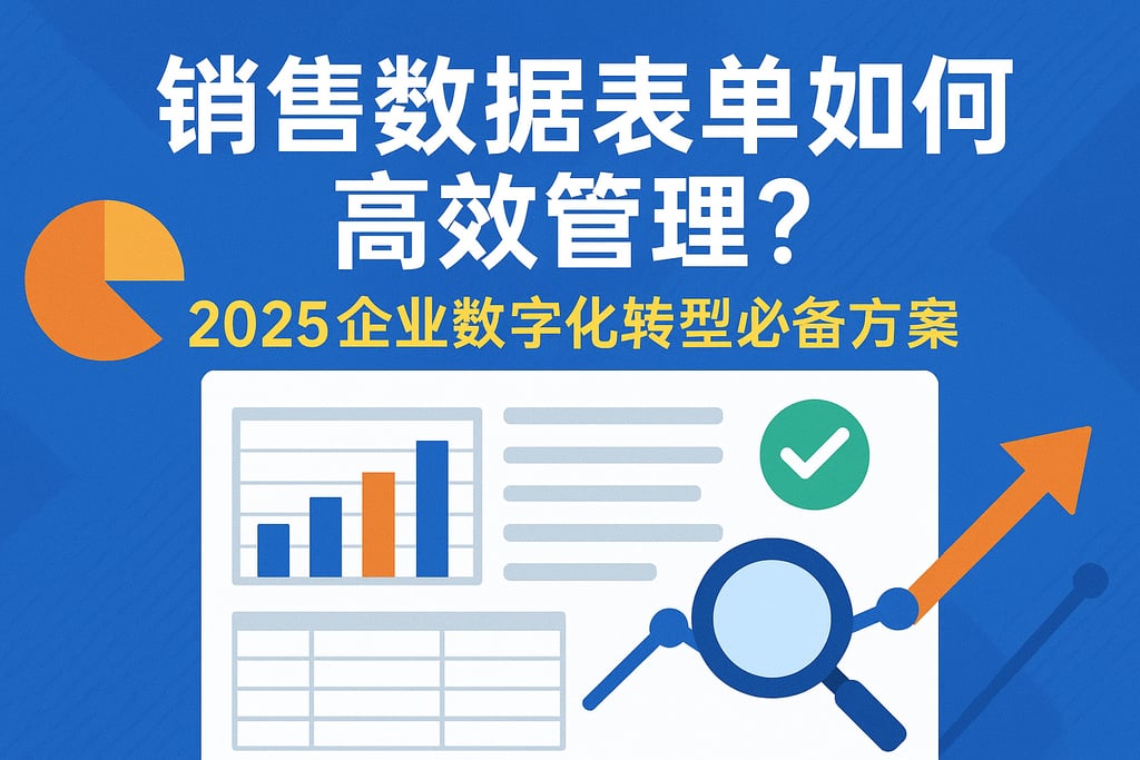 销售数据表单如何高效管理？2025企业数字化转型必备方案