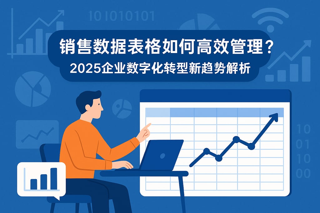 销售数据表格如何高效管理？2025企业数字化转型新趋势解析
