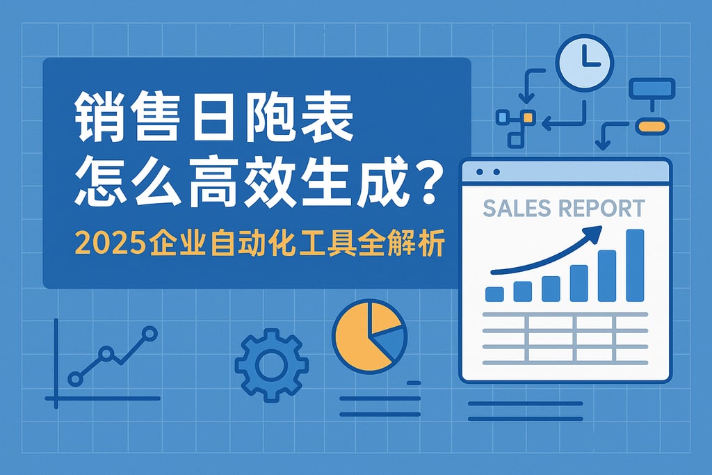 销售日报表怎么高效生成？2025企业自动化工具全解析