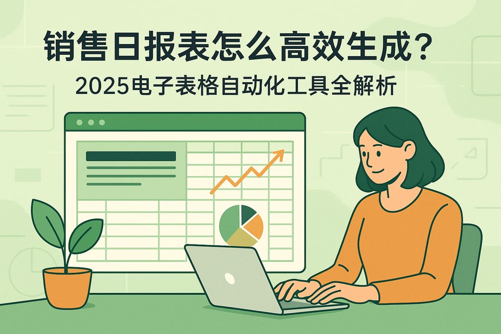 销售日报表怎么高效生成？2025电子表格自动化工具全解析