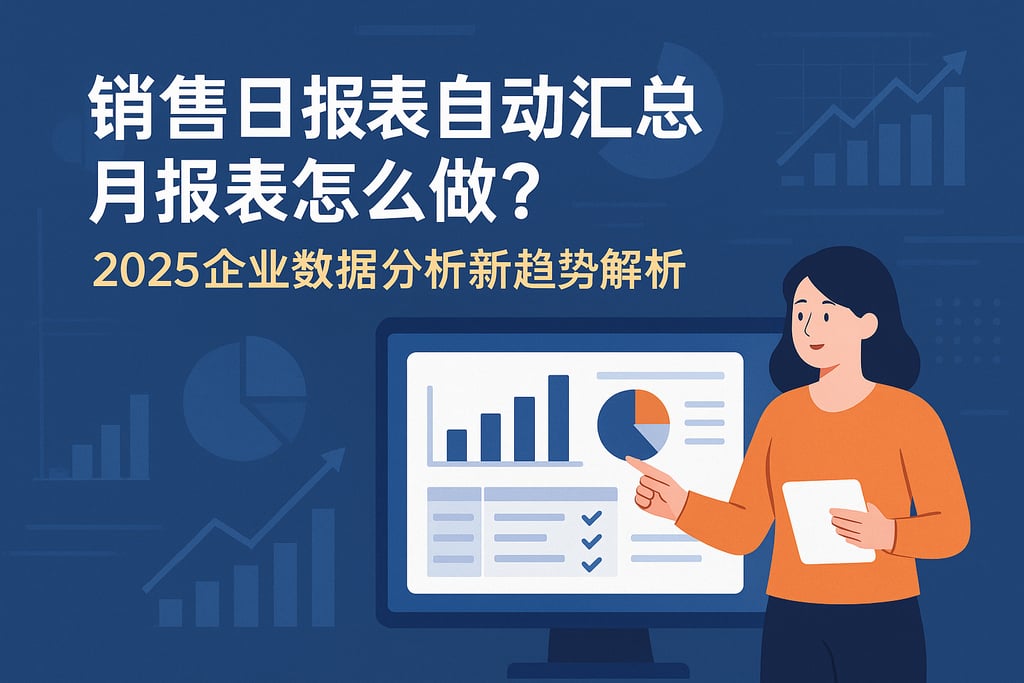 销售日报表自动汇总月报表怎么做？2025企业数据分析新趋势解析