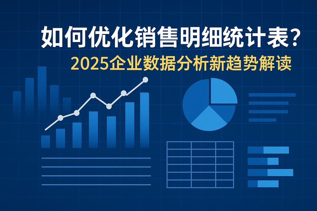 销售明细统计表如何优化？2025企业数据分析新趋势解读