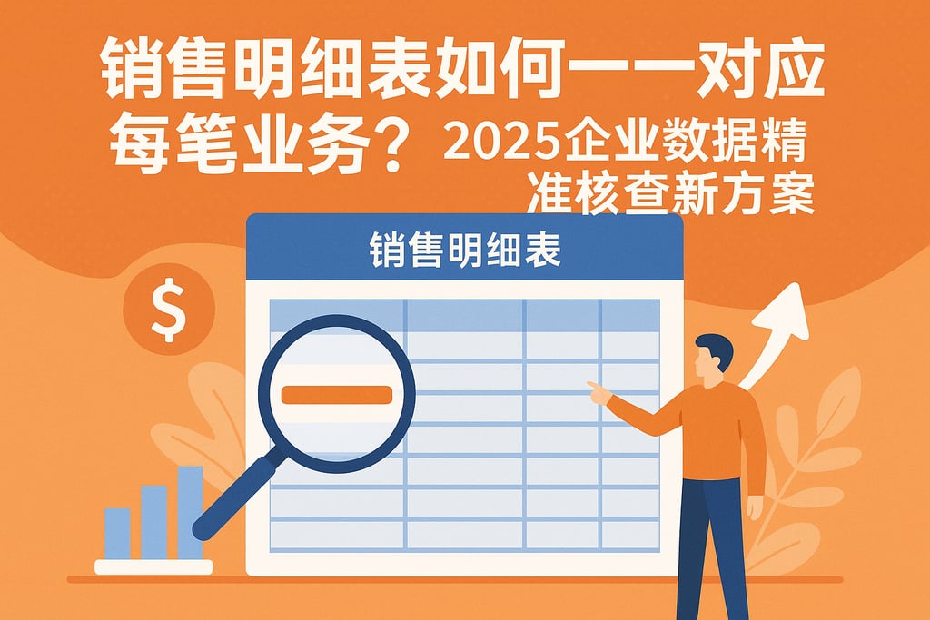 销售明细表如何一一对应每笔业务？2025企业数据精准核查新方案