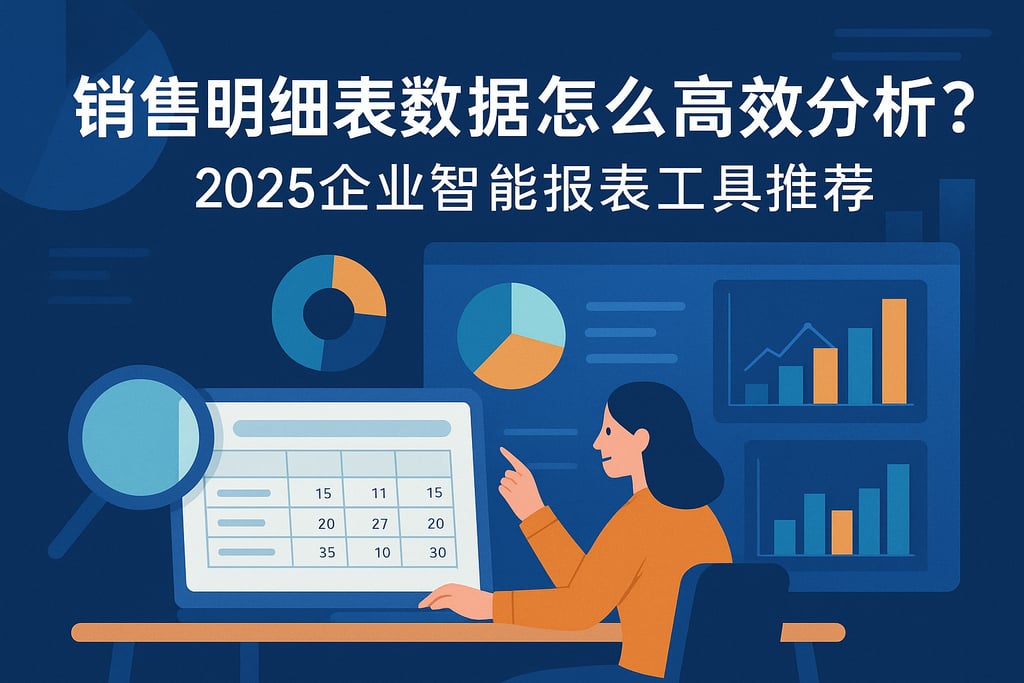 销售明细表数据怎么高效分析？2025企业智能报表工具推荐