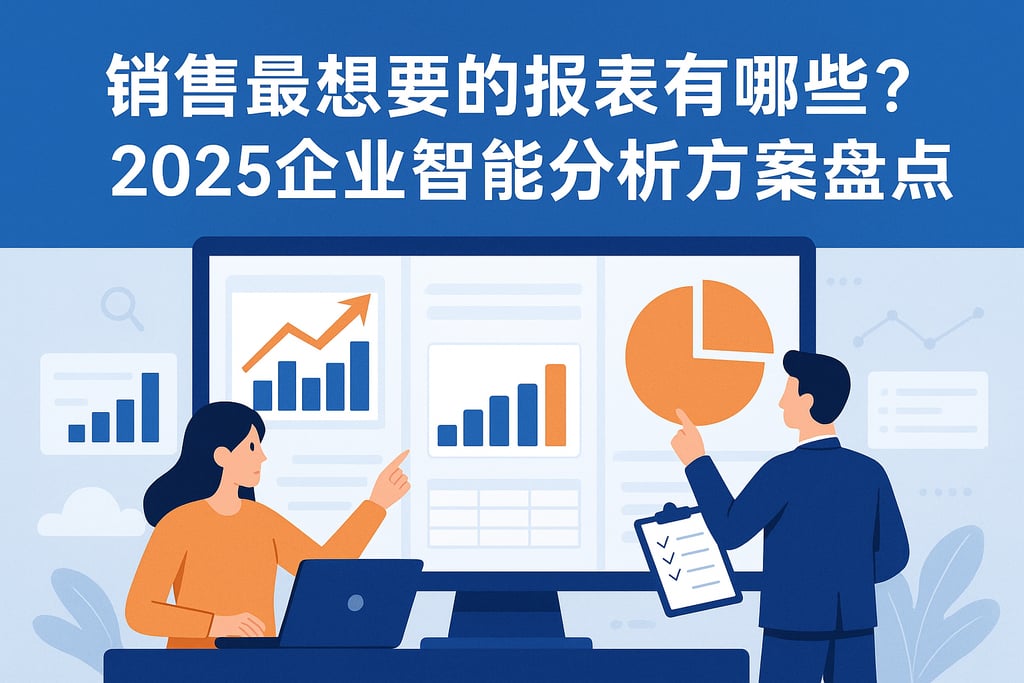 销售最想要的报表有哪些？2025企业智能分析方案盘点