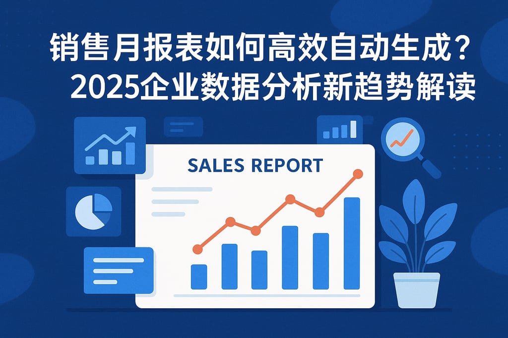 销售月报表如何高效自动生成？2025企业数据分析新趋势解读