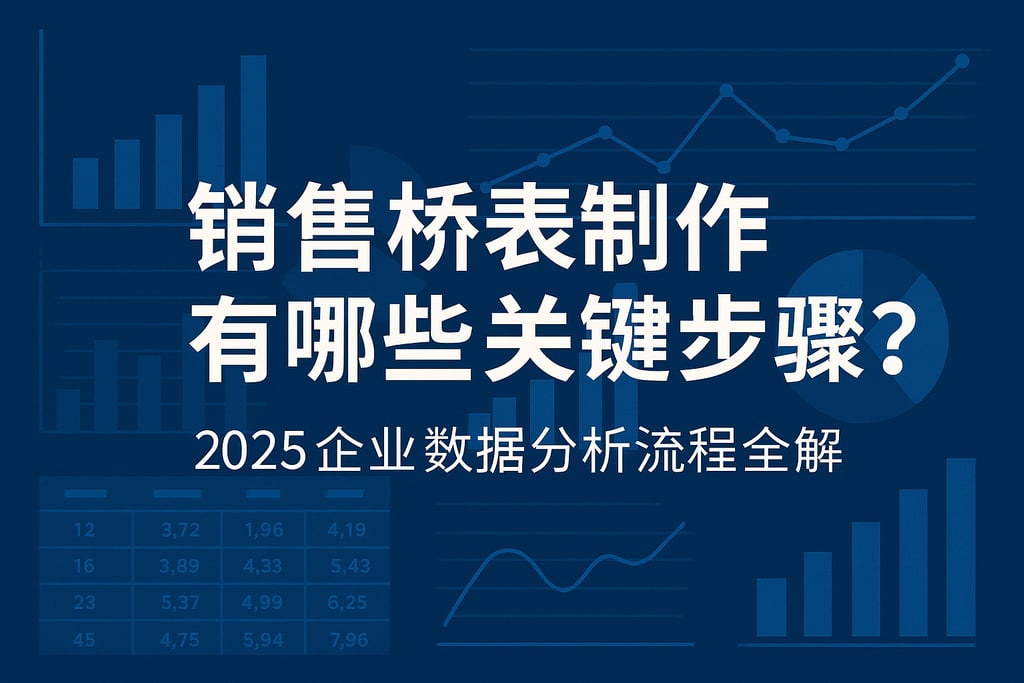 销售桥表制作有哪些关键步骤？2025企业数据分析流程全解