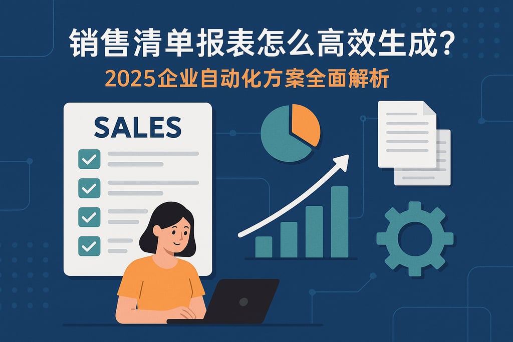 销售清单报表怎么高效生成？2025企业自动化方案全面解析