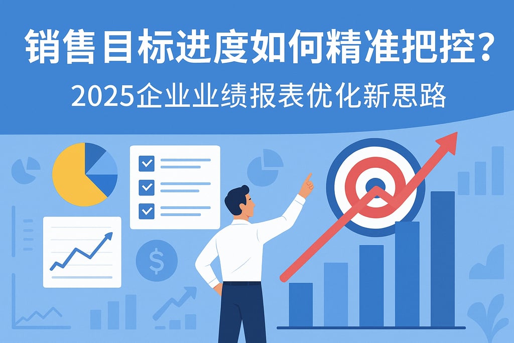 销售目标进度如何精准把控？2025企业业绩报表优化新思路