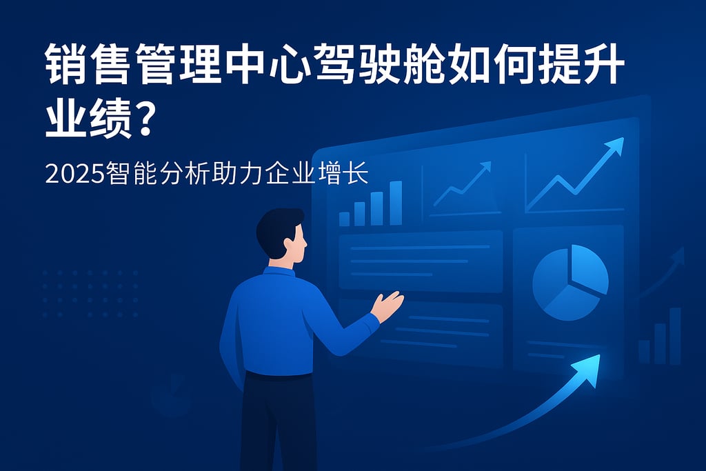 销售管理中心驾驶舱如何提升业绩？2025智能分析助力企业增长