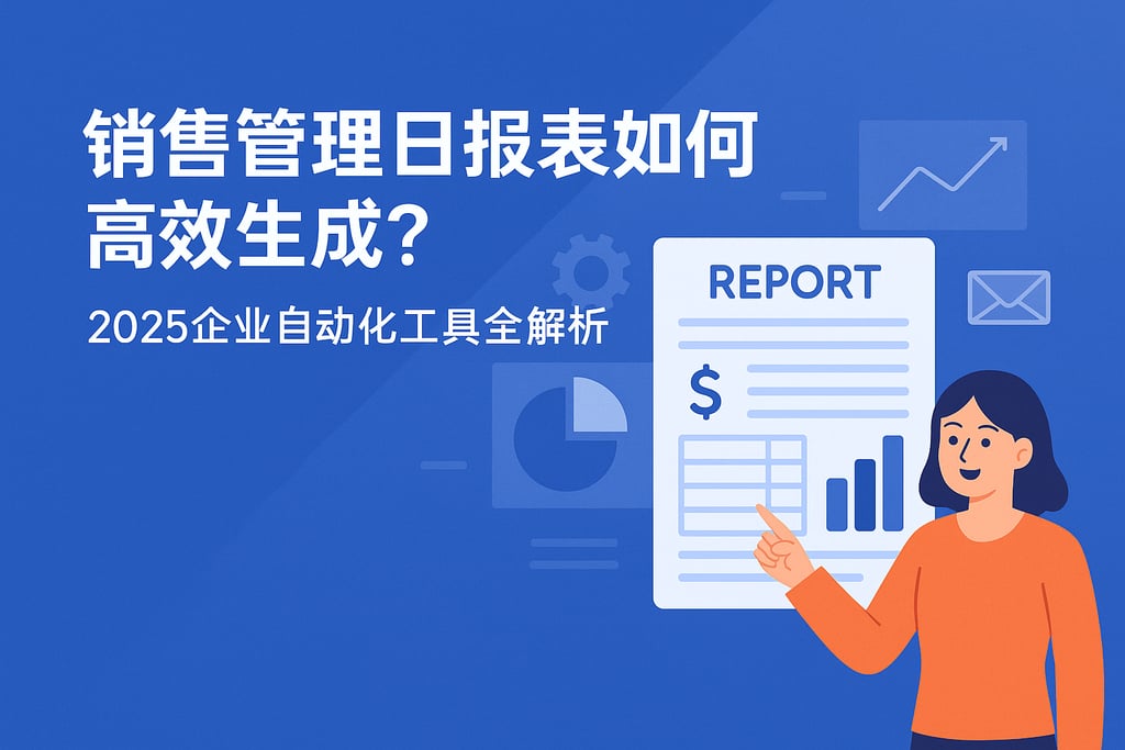 销售管理日报表如何高效生成？2025企业自动化工具全解析