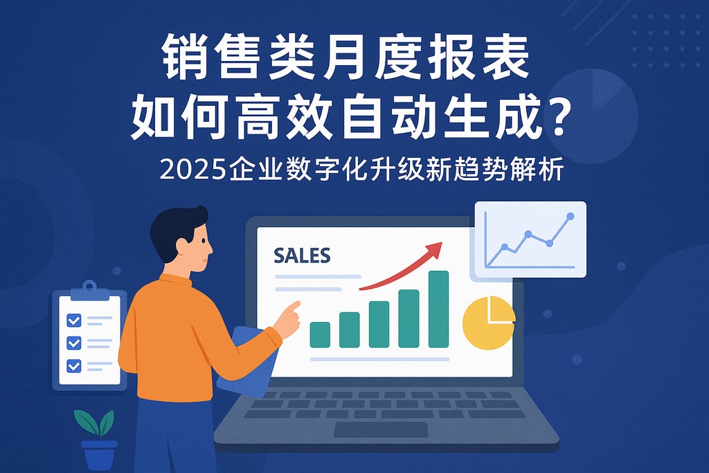 销售类月度报表如何高效自动生成？2025企业数字化升级新趋势解析