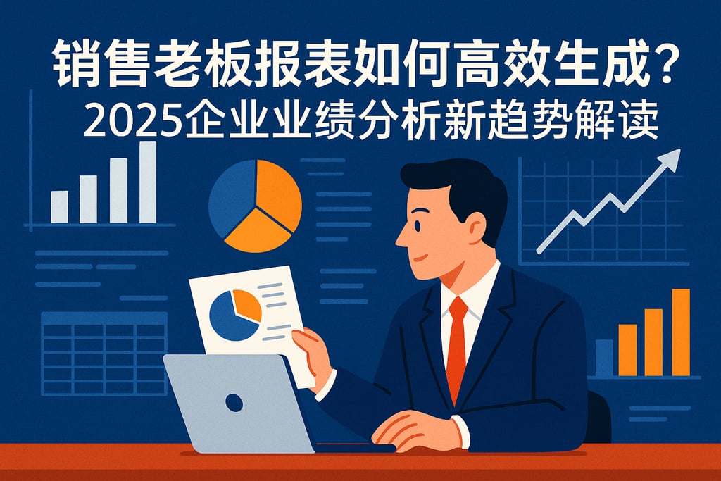 销售老板报表如何高效生成？2025企业业绩分析新趋势解读