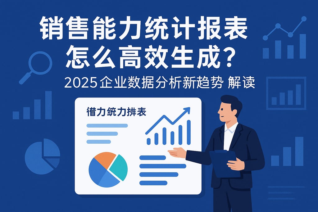 销售能力统计报表怎么高效生成？2025企业数据分析新趋势解读