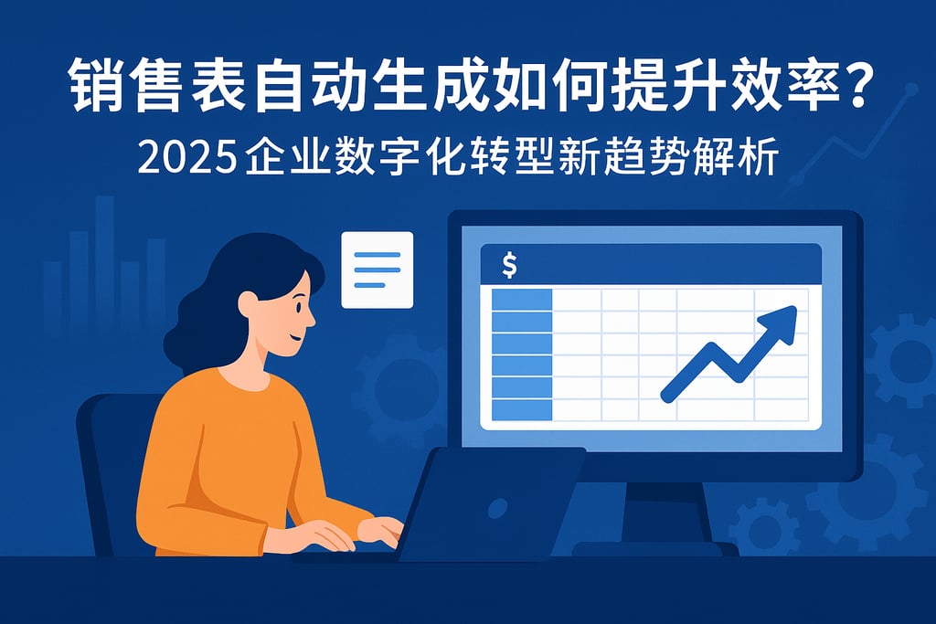 销售表自动生成如何提升效率？2025企业数字化转型新趋势解析