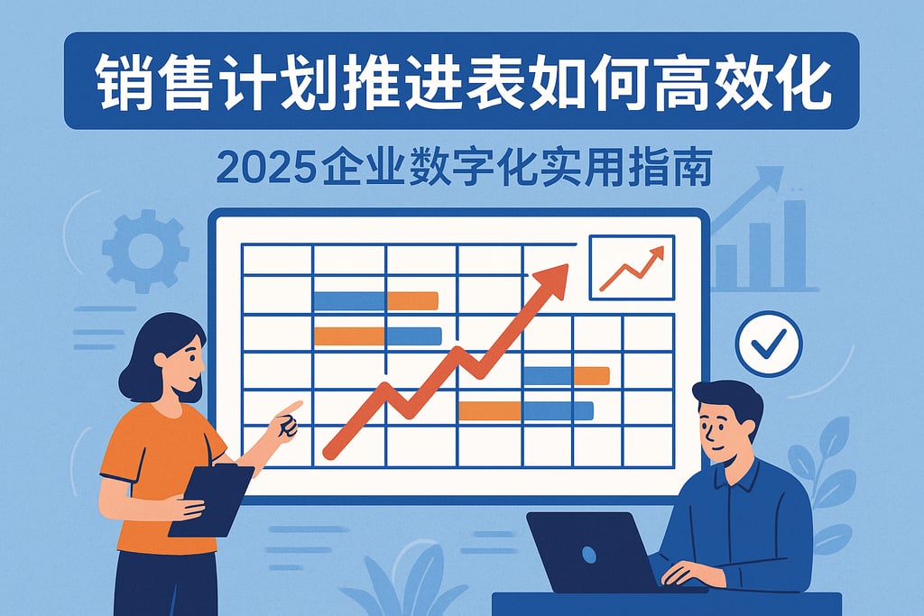 销售计划推进表如何高效制作？2025企业数字化实用指南
