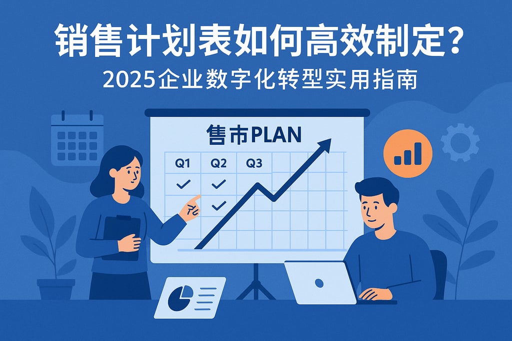 销售计划表如何高效制定？2025企业数字化转型实用指南