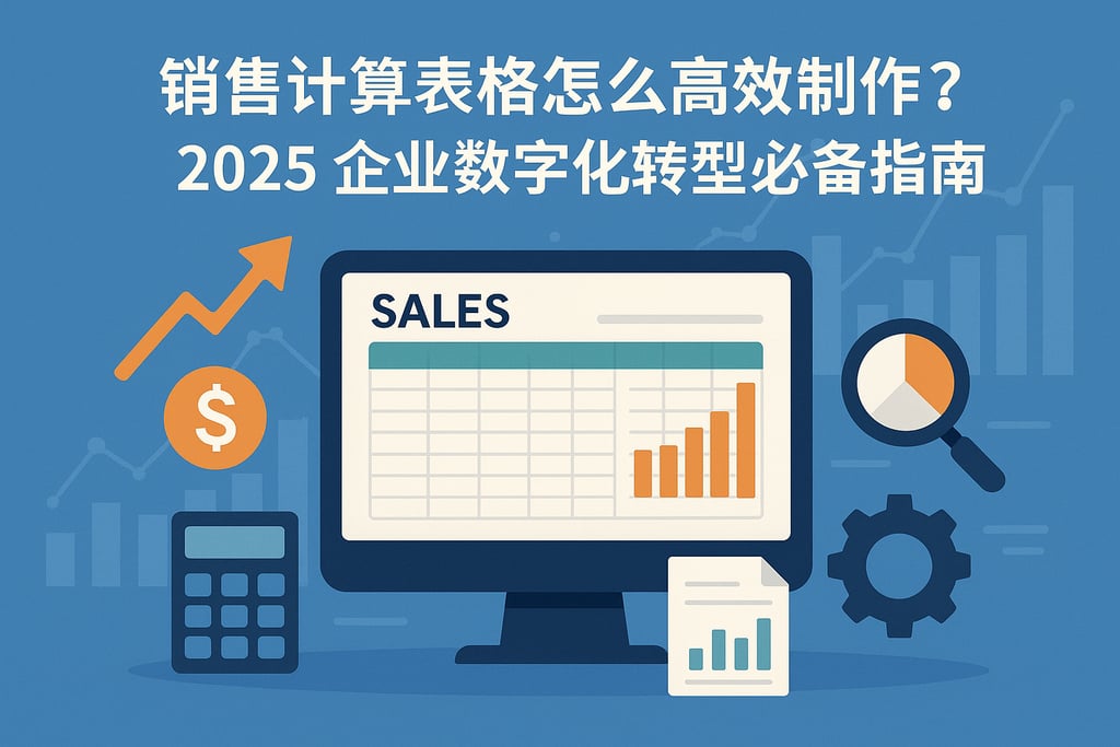 销售计算表格怎么高效制作？2025企业数字化转型必备指南