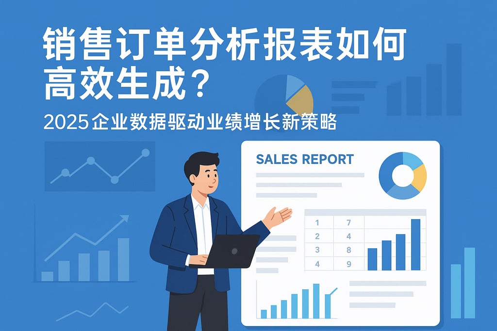 销售订单分析报表如何高效生成？2025企业数据驱动业绩增长新策略