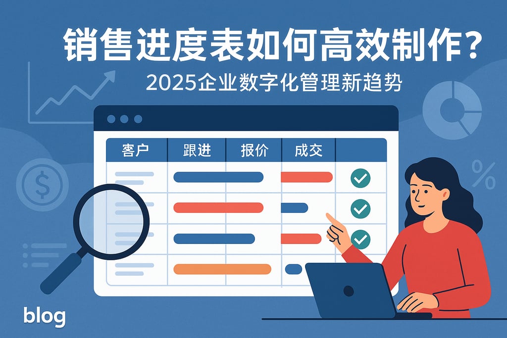 销售进度表如何高效制作？2025企业数字化管理新趋势