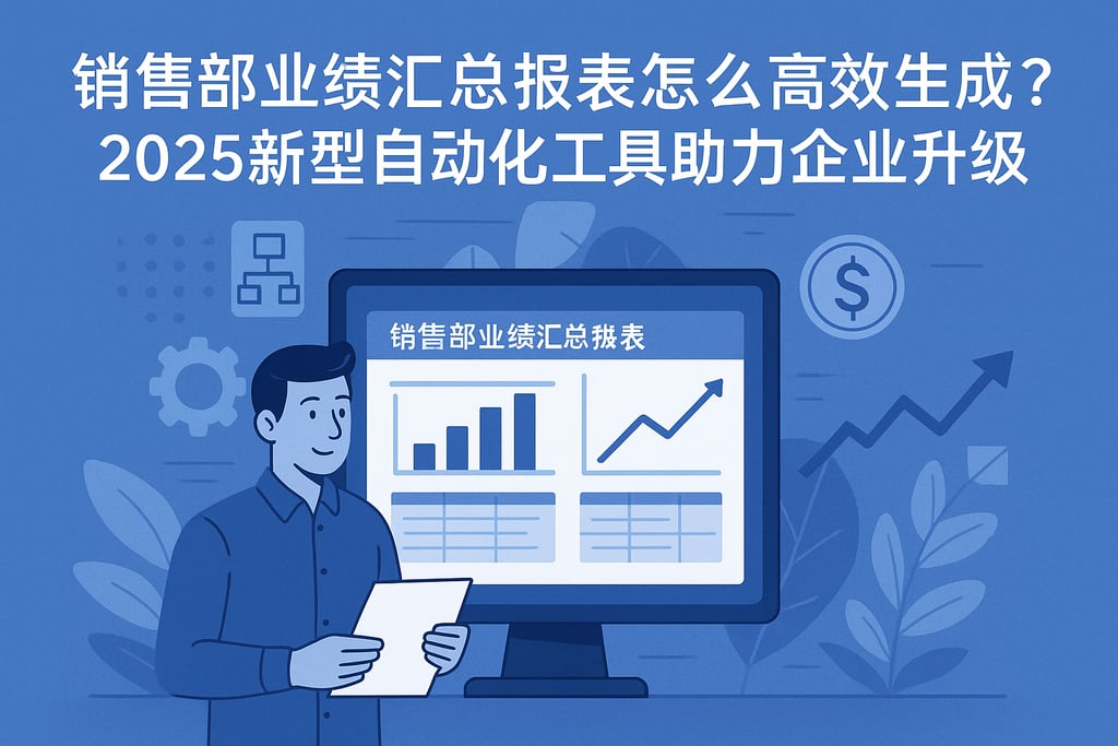 销售部业绩汇总报表怎么高效生成？2025新型自动化工具助力企业升级