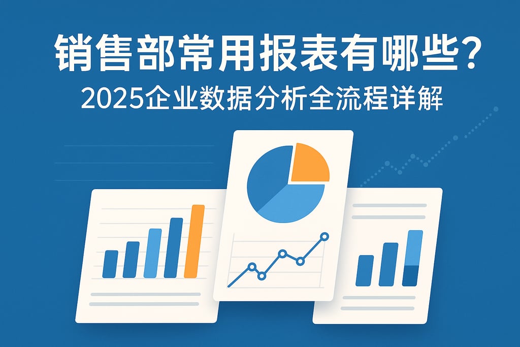 销售部常用报表有哪些？2025企业数据分析全流程详解