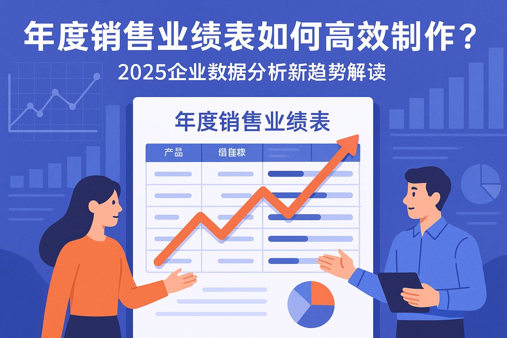 销售部年度销售业绩表如何高效制作？2025企业数据分析新趋势解读