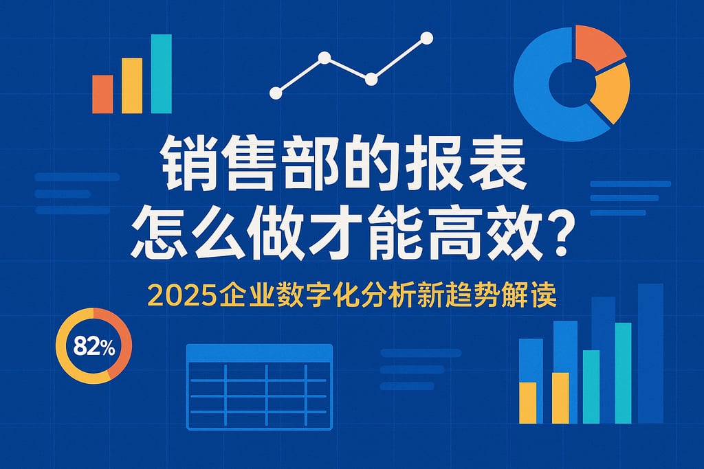 销售部的报表怎么做才能高效？2025企业数字化分析新趋势解读