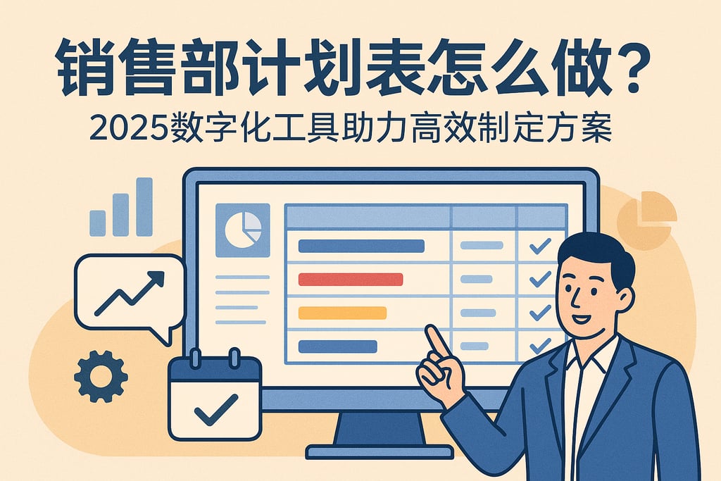 销售部计划表怎么做？2025数字化工具助力高效制定方案