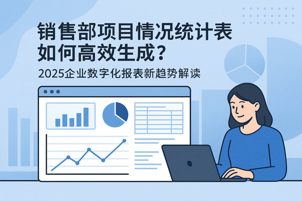 销售部项目情况统计表如何高效生成？2025企业数字化报表新趋势解读
