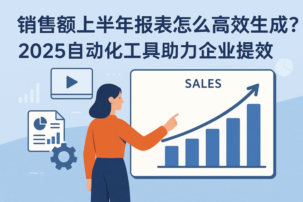 销售额上半年报表怎么高效生成？2025自动化工具助力企业提效