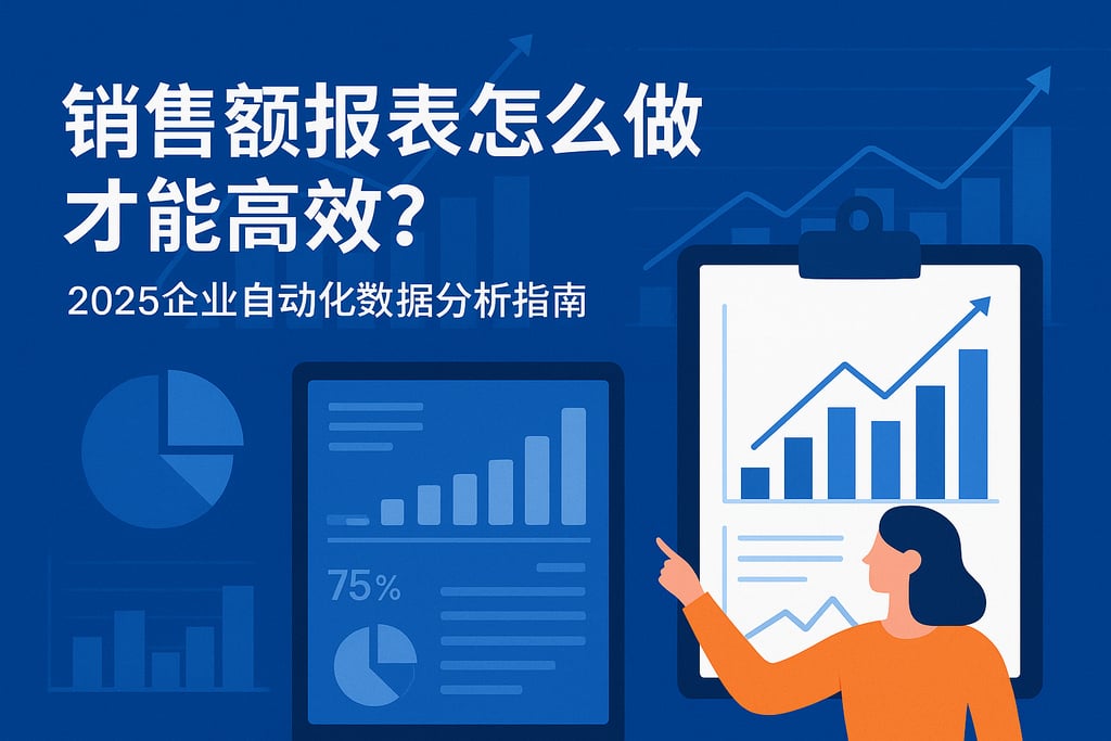 销售额报表怎么做才能高效？2025企业自动化数据分析指南