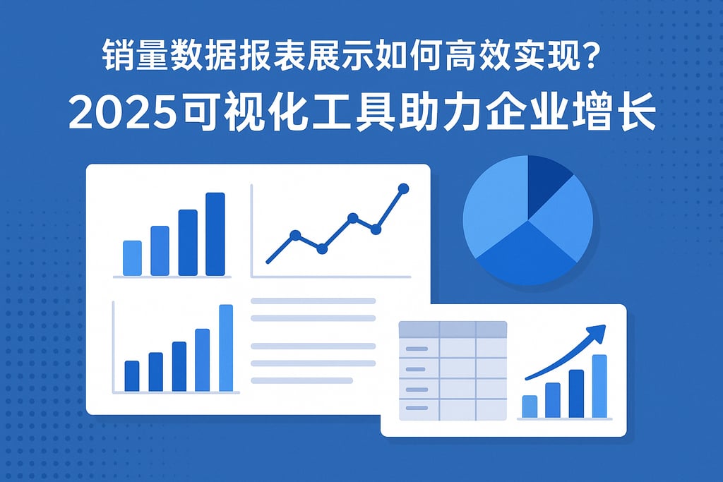 销量数据报表展示如何高效实现？2025可视化工具助力企业增长