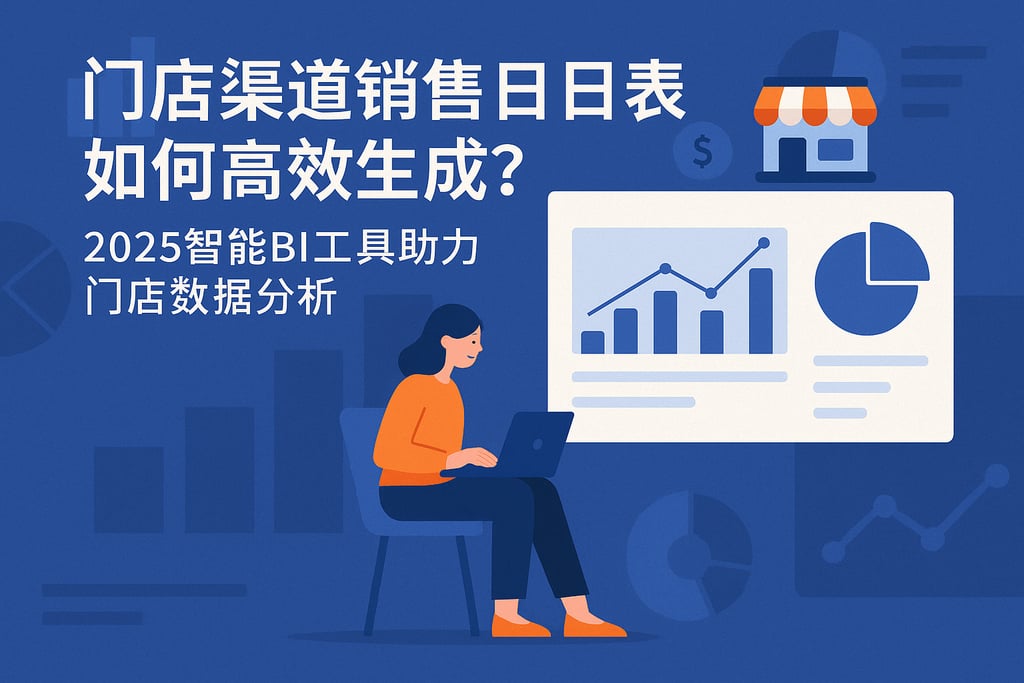 门店渠道销售日报表如何高效生成？2025智能BI工具助力门店数据分析