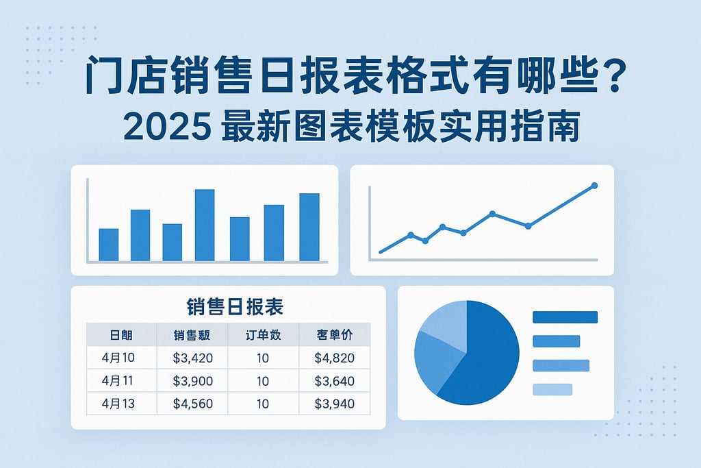 门店销售日报表格式有哪些？2025最新图表模板实用指南
