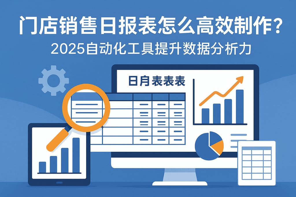 门店销售日报表表格怎么高效制作？2025自动化工具提升数据分析力