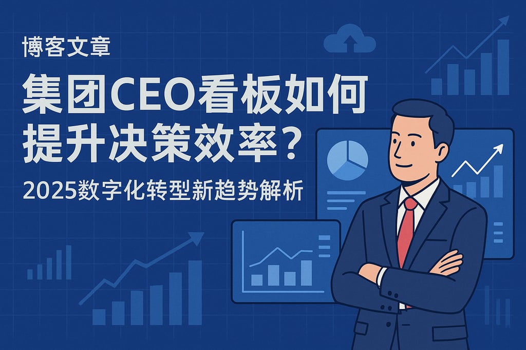 集团CEO看板如何提升决策效率？2025数字化转型新趋势解析
