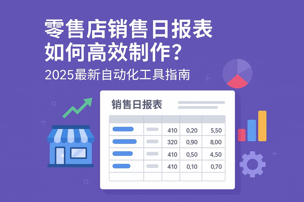 零售店销售日报表表格如何高效制作？2025最新自动化工具指南